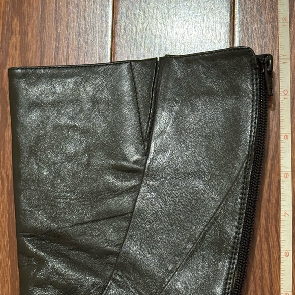 Aldo Black Leather Boots Size 38 - Picture 14 of 14